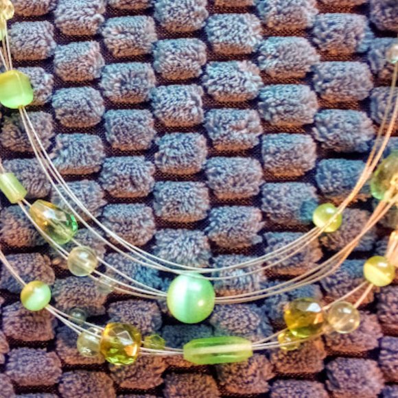 Jewelry Chartreuse Beaded Wired Choker Poshmark